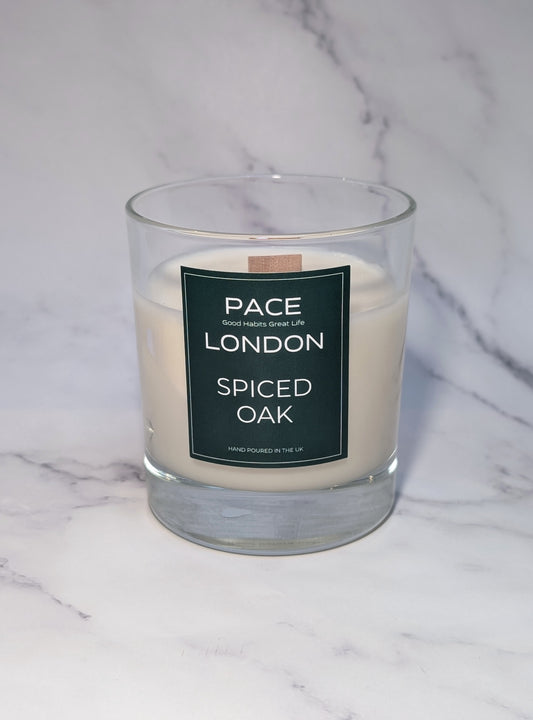 Spiced Oak Soya Wax Candle (Rich, Sweet & Woody)